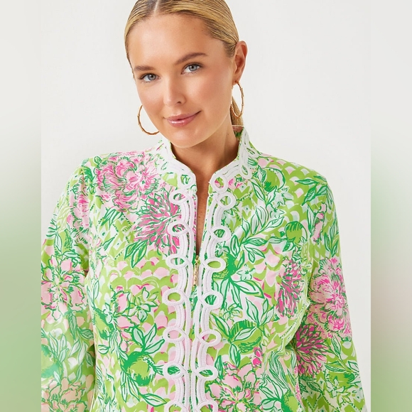 NWT Lilly Pulitzer Shealyn Stretch Cotton Maxi Caftan - 10 - Picture 6 of 7